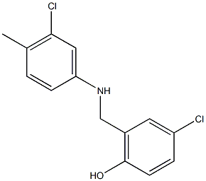 4-chloro-2-{[(3-chloro-4-methylphenyl)amino]methyl}phenol