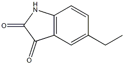 5-ethyl-2,3-dihydro-1H-indole-2,3-dione 化学構造式