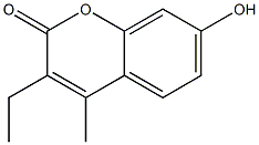 3-Ethyl-7-hydroxy-4-methyl-2H-chromen-2-one 结构式