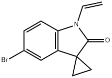 5'‐bromo‐1'‐ethenyl‐1',2'‐ dihydrospiro[cyclopropane‐1,3'‐indole]‐2'‐one Struktur