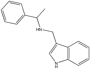 [(1H-indol-3-yl)methyl](1-phenylethyl)amine 结构式