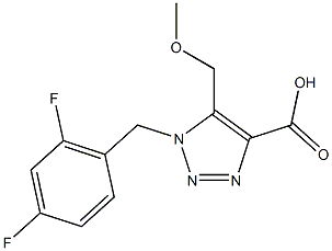 1-(2,4-difluorobenzyl)-5-(methoxymethyl)-1H-1,2,3-triazole-4-carboxylic acid