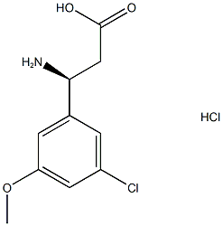 (s)-3-amino-3-(3-chloro-5-methoxyphenyl)propanoic acid hcl