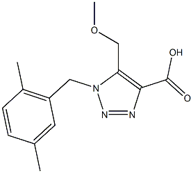 1-(2,5-dimethylbenzyl)-5-(methoxymethyl)-1H-1,2,3-triazole-4-carboxylic acid Structure