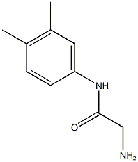 2-amino-N-(3,4-dimethylphenyl)acetamide Struktur