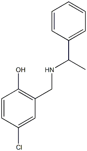 4-chloro-2-{[(1-phenylethyl)amino]methyl}phenol|