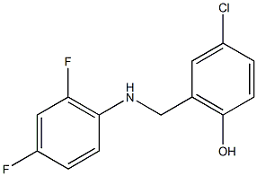 4-chloro-2-{[(2,4-difluorophenyl)amino]methyl}phenol Structure