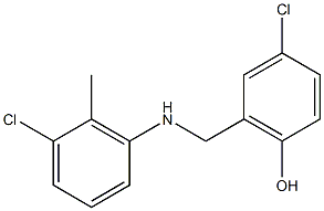 4-chloro-2-{[(3-chloro-2-methylphenyl)amino]methyl}phenol