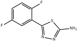 5-(2,5-difluorophenyl)-1,3,4-thiadiazol-2-amine Struktur