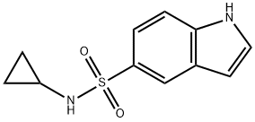 N‐cyclopropyl‐1H‐indole‐5‐sulfonamide Structure