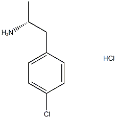 (1r)-2-(4-chlorophenyl)-1-methylethylamine hcl,,结构式