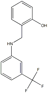 2-({[3-(trifluoromethyl)phenyl]amino}methyl)phenol,,结构式