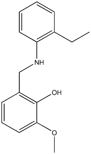 2-{[(2-ethylphenyl)amino]methyl}-6-methoxyphenol Structure