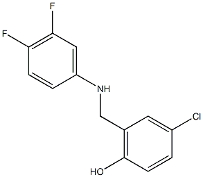 4-chloro-2-{[(3,4-difluorophenyl)amino]methyl}phenol Structure