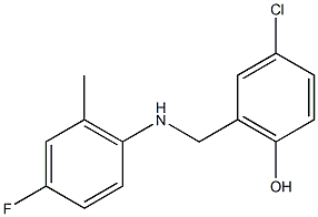 4-chloro-2-{[(4-fluoro-2-methylphenyl)amino]methyl}phenol