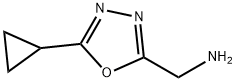 C-(5-Cyclopropyl-[1,3,4]oxadiazol-2-yl)-methylamine 化学構造式
