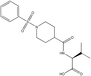 (2S)-2-{[1-(benzenesulfonyl)piperidin-4-yl]formamido}-3-methylbutanoic acid