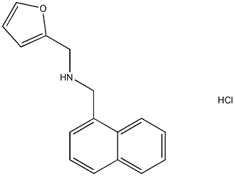 [(furan-2-yl)methyl][(naphthalen-1-yl)methyl]amine hydrochloride 化学構造式