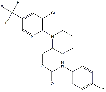 {1-[3-chloro-5-(trifluoromethyl)pyridin-2-yl]piperidin-2-yl}methyl N-(4-chlorophenyl)carbamate