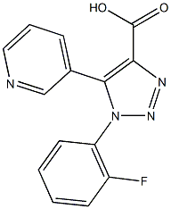 1-(2-fluorophenyl)-5-pyridin-3-yl-1H-1,2,3-triazole-4-carboxylic acid Structure