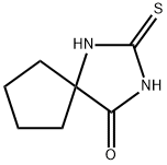 2-硫烷亚基-1,3-二氮杂螺[4.4]壬烷-4-酮 结构式