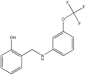 2-({[3-(trifluoromethoxy)phenyl]amino}methyl)phenol Structure