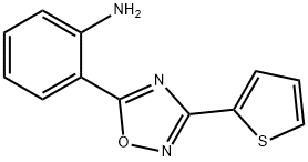 2-[3-(thiophen-2-yl)-1,2,4-oxadiazol-5-yl]aniline Struktur