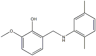 2-{[(2,5-dimethylphenyl)amino]methyl}-6-methoxyphenol 结构式