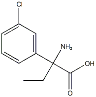 2-amino-2-(3-chlorophenyl)butanoic acid Structure