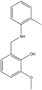 2-methoxy-6-{[(2-methylphenyl)amino]methyl}phenol Structure