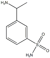 3-(1-aminoethyl)benzene-1-sulfonamide Structure