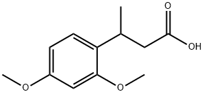 3-(2,4-二甲氧基苯基)丁酸, 96818-09-6, 结构式