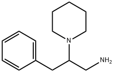 3-phenyl-2-piperidin-1-ylpropan-1-amine 化学構造式