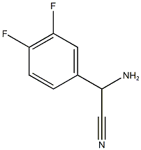 amino(3,4-difluorophenyl)acetonitrile 结构式