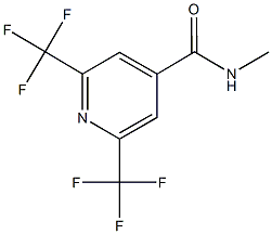 N-methyl-2,6-bis(trifluoromethyl)isonicotinamide 化学構造式