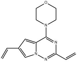 4-{2,6-diethenylpyrrolo[2,1-f][1,2,4]triazin-4-yl}morpholine Structure
