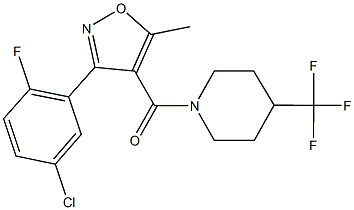 [3-(5-chloro-2-fluorophenyl)-5-methyl-4-isoxazolyl][4-(trifluoromethyl)piperidino]methanone