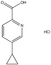 5-Cyclopropylpicolinic acid hydrochloride Structure