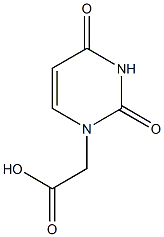 2-(2,4-dioxo-1,2,3,4-tetrahydropyrimidin-1-yl)acetic acid Struktur