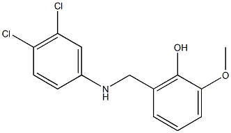 2-{[(3,4-dichlorophenyl)amino]methyl}-6-methoxyphenol Struktur