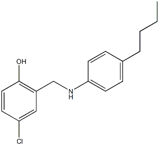 2-{[(4-butylphenyl)amino]methyl}-4-chlorophenol,,结构式