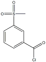 3-methanesulfonylbenzoyl chloride 结构式