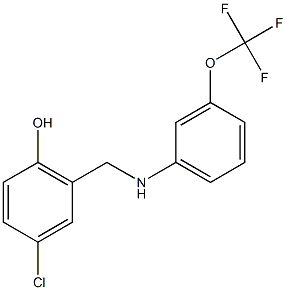  4-chloro-2-({[3-(trifluoromethoxy)phenyl]amino}methyl)phenol