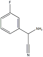 amino(3-fluorophenyl)acetonitrile 化学構造式