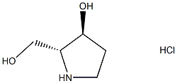 (2r,3s)-2-(hydroxymethyl)pyrrolidin-3-ol hcl Structure