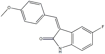 (3Z)-5-fluoro-3-[(4-methoxyphenyl)methylidene]-2,3-dihydro-1H-indol-2-one