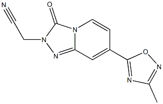 [7-(3-methyl-1,2,4-oxadiazol-5-yl)-3-oxo[1,2,4]triazolo[4,3-a]pyridin-2(3H)-yl]acetonitrile
