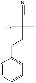 2-amino-2-methyl-4-phenylbutanenitrile Structure