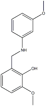 2-methoxy-6-{[(3-methoxyphenyl)amino]methyl}phenol Structure