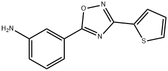 3-[3-(thiophen-2-yl)-1,2,4-oxadiazol-5-yl]aniline,937657-24-4,结构式